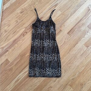 Vintage lingerie Olga leopard print slip chemise